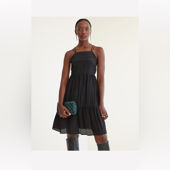 Black Taffeta Dress - Picture 1 of 4